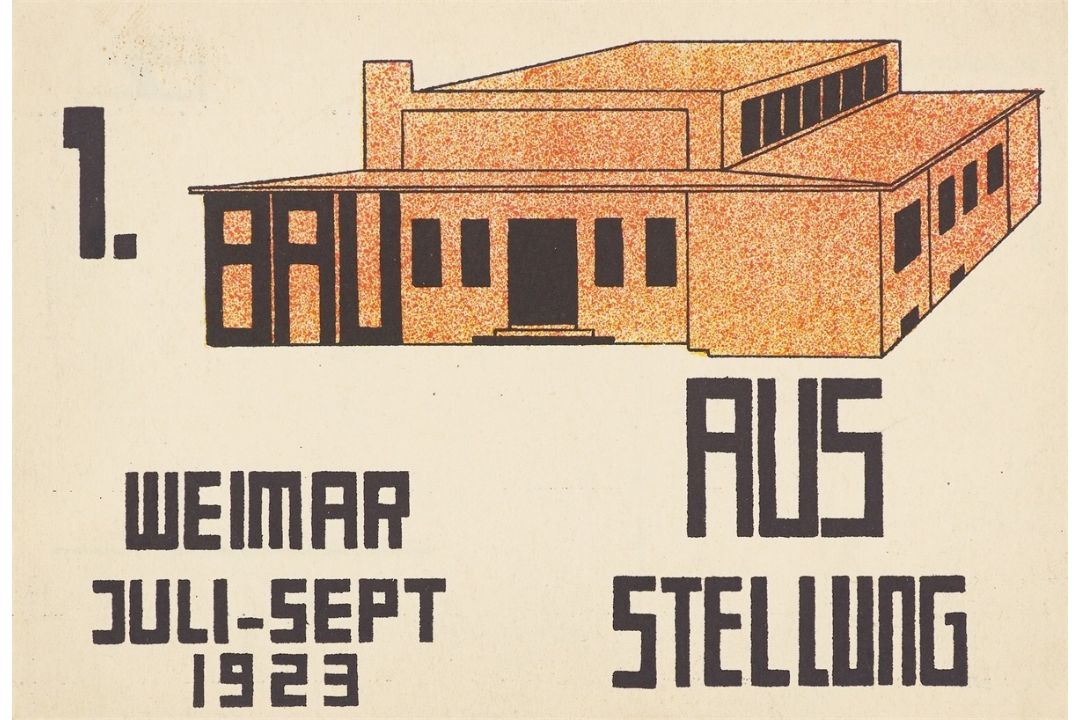 Paul Häberer. Hausmodell (Karte zur Bauhaus Ausstellung Weimar 1923). 1923 - Bild 1 aus 3