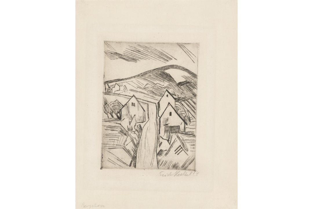 Erich Heckel. „Straße am Niederrhein (Bergstrasse)“. 1914 - Bild 1 aus 2
