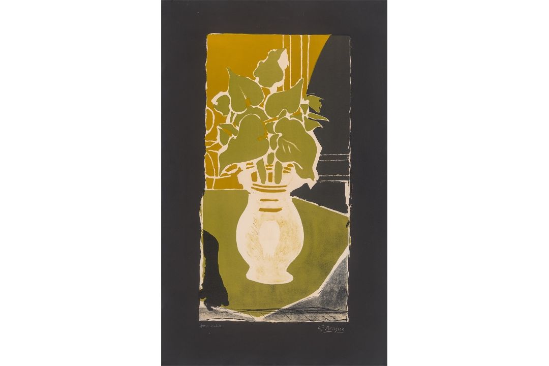 Georges Braque. „Feuilles, couleur, lumière“. 1953/54 - Bild 1 aus 3