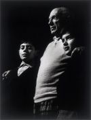 Lucien Clergue. ”Picasso, Claude et Paloma, La Californie, Cannes”. 1956