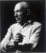 Lucien Clergue. ”Picasso à la cigarette II, Cannes, La Californie”. 1956