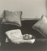 Cecil Beaton. Greta Garbo in Beaton's suite at the Plaza Hotel, New York. 1946