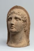 Apulian Terracotta Votive Head, South Italy, 3rd–2nd Century BC