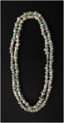 Set of Turquoise Faience Necklaces, Ancient Egypt, New Kingdom to Third Intermediate Period, 1300–70