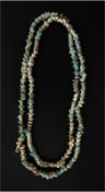 Faience Necklace with Knobbed Beads, Ancient Egypt, Egyptian Middle Kingdom to Late Period, 1800–600