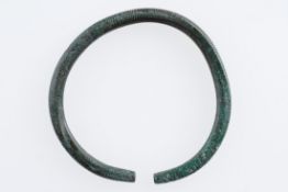 Large Bronze Ribbed Armlet, Europe, Late Bronze Age, 1200–800 BC