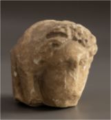 Greek Marble Head of a Female Figure, Hellenistic Period, 250–200 BC