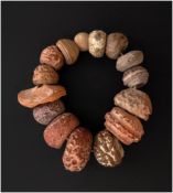 Group of Red Terracotta Spindle Whorls, Ancient Near East, Middle Bronze Age–Early Iron Age, 1800–60