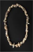 Striped Faience Necklace with Amulets, Predynastic Egypt, Naqada II Period, 3500–3200 BC