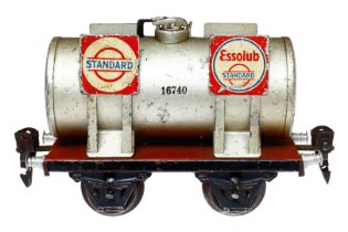 Märklin Esso-Kesselwagen 1674, Spur 0, HL, tw LS, Alterungsspuren, L 13, Z 3