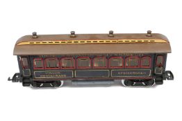 Bing int. Speisewagen, Spur 2, uralt, HL, mit Inneneinrichtung und 6 AT, Stirnseiten, Dach und