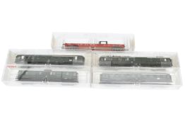 5 Fleischmann Wagen, Spur H0, Alterungsspuren, im leicht besch. OK, Z 1-2