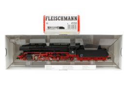 Fleischmann 1-D-1 Schlepptenderlok ”41 270” 4130, Spur H0, 2-Leiter, schwarz, Alterungsspuren, im