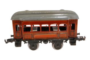 Bing Speisewagen, Spur 1, CL, mit Inneneinrichtung und 4 AT, Kleinteile tw NV, LS, L 24, Z 3