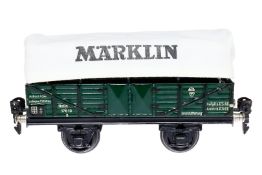 Märklin Planewagen 1763, Spur 0, CL, mit neuer Plane, L 16,5, Z 2