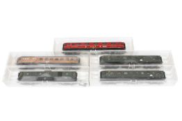 5 Fleischmann Wagen, Spur H0, Alterungsspuren, im leicht besch. OK, Z 1-2