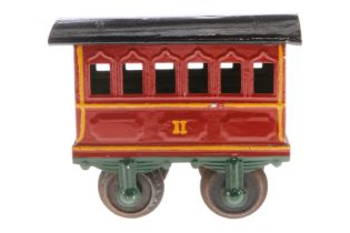 Märklin Personenwagen 1805, Spur 1, uralt, ÜL, NV, L 10,5, Z 3
