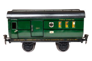 Märklin Post-/Gepäckwagen 1905, Spur 1, HL, mit kleiner Inneneinrichtung, kleine Ausbesserungen an