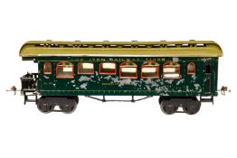 Ives Observation Car, Spur 1, uralt, HL, Dach nachlackiert, starke LS, L 36, zum Herrichten