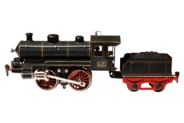 Märklin B-Dampflok, Spur 1, Starkstrom, HL, mit Tender, 2 el. bel. Stirnlampen, Handschalter an