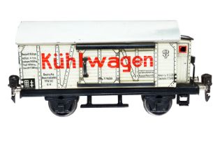 Märklin Kühlwagen 1793, Spur 0, CL, Dach verdellt und LS, L 18,5, sonst Z 2