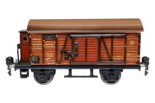 Märklin gedeckter Güterwagen 1791, Spur 0, CL, 2 STH, Dach ersetzt, L 17,5, Z 3