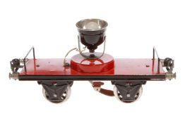 Märklin Scheinwerferwagen 1964, Spur 1, HL, LS und gealterter Lack, L 19,5, sonst noch Z 2