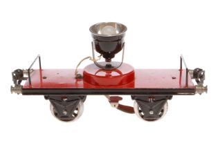 Märklin Scheinwerferwagen 1964, Spur 1, HL, LS und gealterter Lack, L 19,5, sonst noch Z 2
