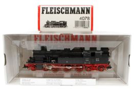 Fleischmann 2-C-2 Tenderlok ”78 434” 4078, Spur H0, 2-Leiter, schwarz, Alterungsspuren, im leicht