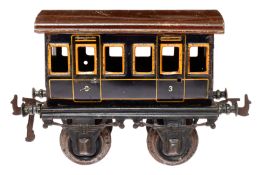 Bing Abteilwagen, Spur 1, uralt, CL, 2 Türgriffe fehlen, LS und Alterungsspuren, L 15, Z 3