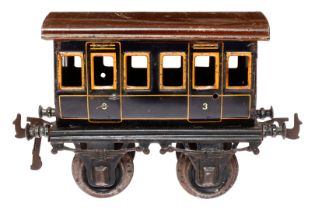 Bing Abteilwagen, Spur 1, uralt, CL, 2 Türgriffe fehlen, LS und Alterungsspuren, L 15, Z 3