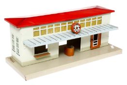 Fleischmann Bahnhof, mit Vordach, Uhr und Fahrkartensperre, HL, kleine LS, L 33, Z 2