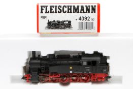 Fleischmann E-Tenderlok ”94 733” 4092, Spur H0, 2-Leiter, schwarz, Alterungsspuren, im leicht besch.