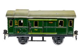 Märklin Postwagen 1728, Spur 0, CL, Dach tw LS, L 18,5, Z 2-3