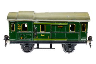 Märklin Postwagen 1728, Spur 0, CL, Dach tw LS, L 18,5, Z 2-3