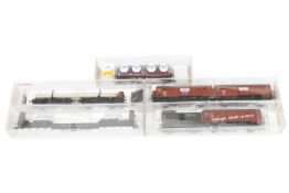 5 Fleischmann Wagen, Spur H0, Alterungsspuren, im leicht besch. OK, Z 1-2