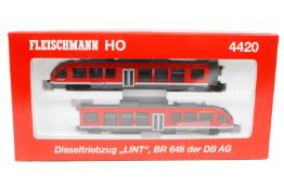 Fleischmann Dieseltriebzug ”BR 648 LINT” 4420, Spur H0, 2-Leiter, 2-teilig, Alterungsspuren, im