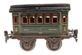 Märklin Personenwagen 1861, Spur 1, uralt, CL, LS und gealterter Lack, L 15, sonst noch Z 2-3