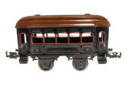 Bing Personenwagen, Spur 1, CL, mit 4 AT, LS und Alterungsspuren, L 23,5, Z 3