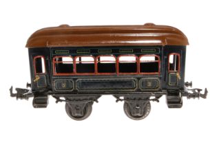 Bing Personenwagen, Spur 1, CL, mit 4 AT, LS und Alterungsspuren, L 23,5, Z 3