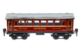 Märklin Mitropa-Schlafwagen 1753, Spur 0, CL, ohne Inneneinrichtung, 4 AT, 4A neue Gussräder, 1