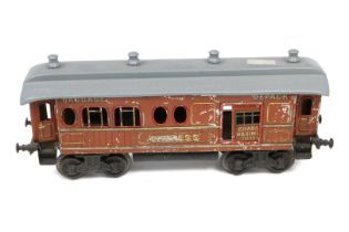 Bing Express-Gepäckwagen, Spur 1, CL, 1 ST fehlt, Dach ÜL, NV, LS, L 34,5, Z 3
