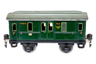 Märklin Postwagen 1726, Spur 0, CL, Dach kleine LS, L 16,5, Z 2-3