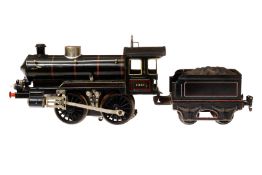 Märklin B-Dampflok ”1041”, Spur 1, Starkstrom, schwarz, mit Tender und 2 el. bel. Stirnlampen, LS tw