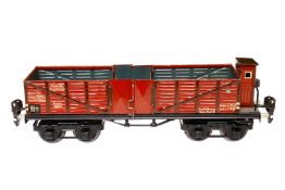 Märklin Hochbordwagen 1851, Spur 0, CL, 4 A, 2 x 2 LT, L 24,5, Z 2