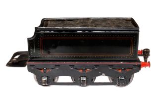 Märklin Tender, Spur 1, schwarz, CL, Rahmenbereiche und Pufferbohle nachlackiert, LS und