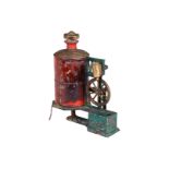 Weeden Dampfmaschine ”Favorite”, uralt, stehender Kessel, D 5,5, mit oszill. Zylinder und Brenner,