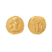 IMPERO SASANIDE. SAPOR II (309-379 d.C.) DENARIO D'ORO.