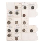 MONETE ROMANE IMPERIALI. INTERESSANTE COLLEZIONE DI 106 MONETE DEL III E IV SECOLO (ANTONINIANI E