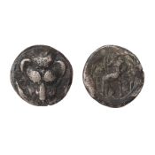 MONETE GRECHE. BRUTTIUM RHEGION (425-420 a.C.) TETRADRAMMO